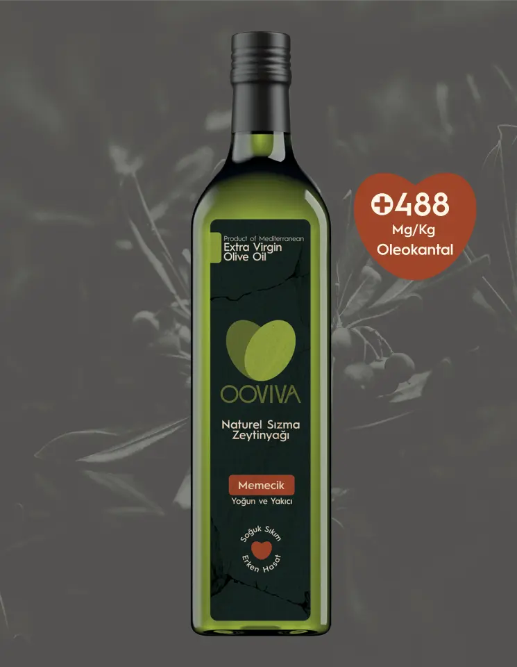 +450 Memecik Yüksek Oleokantal Naturel Sızma Zeytinyağı 500 ML