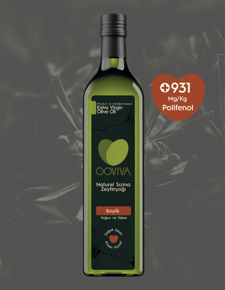 +900 Beylik Yüksek Polifenollü Naturel Sızma Zeytinyağı 500 ML